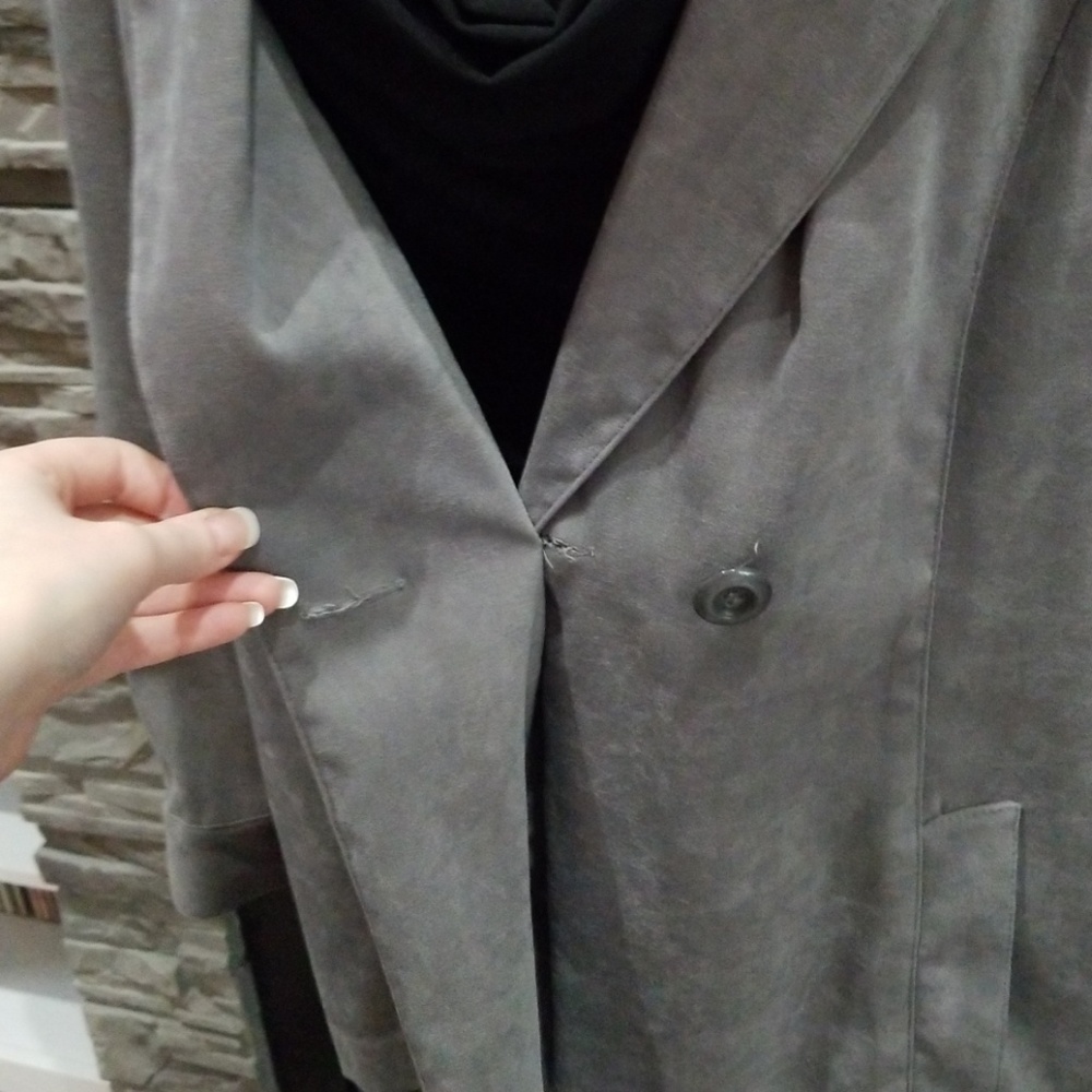 DONATED. Vintage microsuede blazer - Picture 5 of 8